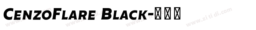 CenzoFlare Black字体转换